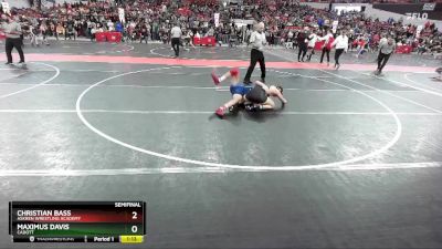 140 lbs Semifinal - Christian Bass, Askren Wrestling Academy vs Maximus Davis, Cadott