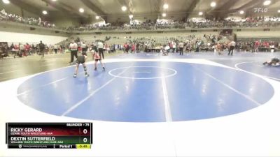 75 lbs Cons. Round 2 - Dextin Sutterfield, Willard Youth Wrestling Club-AAA vs Ricky Gerard, Ozark Youth Wrestling-AAA