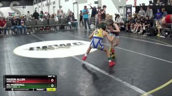 60 lbs Quarterfinals (8 Team) - MJ Marshall, Beast Mode vs Mason Allen, Rebellion