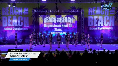 Hagerstown Heat All Stars - Green "Envy" [2024 L1 Senior - D2 Day 2] 2024 ACDA Reach the Beach Cheer Grand Nationals