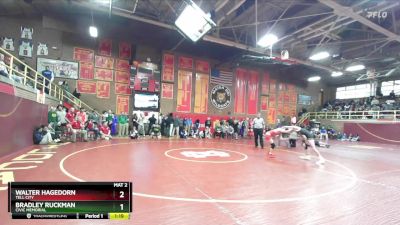 120 lbs Quarterfinal - Walter Hagedorn, Tell City vs Bradley Ruckman, Civic Memorial