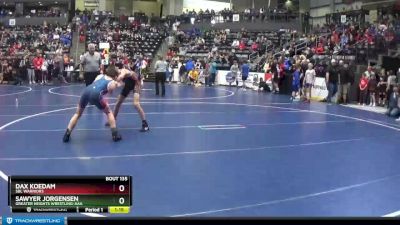 105 lbs Champ. Round 2 - Dax Koedam, SBL Warriors vs Sawyer Jorgensen, Greater Heights Wrestling-AAA