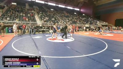 126 lbs Semifinal - Jonah Schulz, Cody Wrestling Club vs Tanner Hansen, Green River Grapplers Wrestling