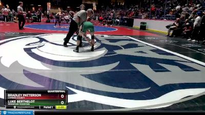 7A-106 lbs Quarterfinal - Bradley Patterson, Camden County vs Luke Berthelot, Kennesaw Mountain