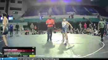 125 lbs Placement (4 Team) - Nathan Harris, Team Bear Wrestling Club Navy vs Hayden Vosburgh, Eastside Youth Wrestling
