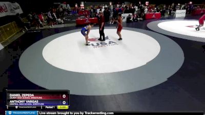 152 lbs 1st Place Match - Daniel Zepeda, Gilroy High School Wrestling vs Anthony Vargas, Central High School Wrestling