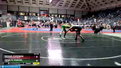 1A-175 lbs Cons. Round 3 - Michael Pozzobon, Mt Vernon Presbyterian vs Menelyk Madison, Dublin