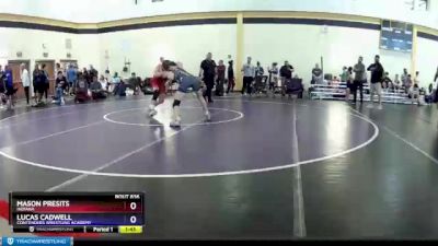 138 lbs Cons. Round 2 - Mason Presits, Indiana vs Lucas Cadwell, Contenders Wrestling Academy