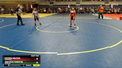 115 lbs Champ. Round 1 - Greyson Marotze, Wabasso vs Hayden Nelson, Moorhead