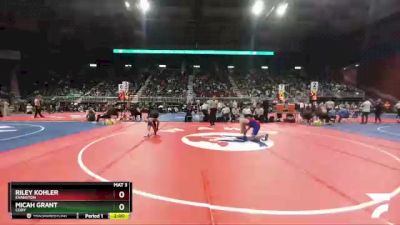 3A-145 lbs Quarterfinal - Riley Kohler, Evanston vs Micah Grant, Cody