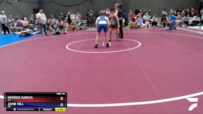 114 lbs Quarterfinal - Patrick Garcia, CA vs Zane Hill, OR