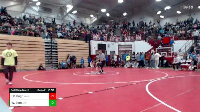 53 lbs 3rd Place Match - Rease Pugh, WEBO Youth Wrestling vs Wyatt Sims, Cincinnati