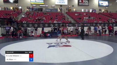 67 kg Cons 8 #2 - Santiago Luna Velazco, California vs Noah Rice, Lancaster Alliance Wrestling Club (LAW)