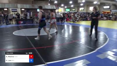 70 kg Rnd Of 64 - Aidan Medina, Texas RTC vs Kade Law, Boilermaker RTC