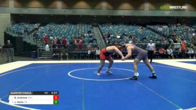 285 lbs Quarterfinal - Blake Andrews, UN-Oklahoma State vs Jere Heino, Campbell