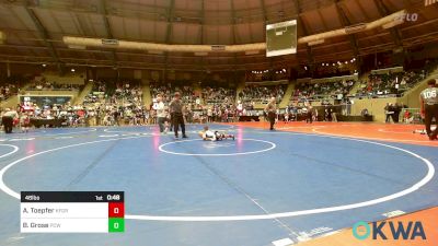 46 lbs Round Of 32 - Alex Toepfer, Kingfisher YellowJackets vs Bennett Grose, Ponca City Wildcat Wrestling