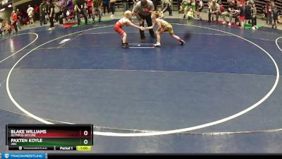 66 lbs Cons. Round 2 - Blake Williams, Olympus-Skyline vs Paxten Koyle, JWC