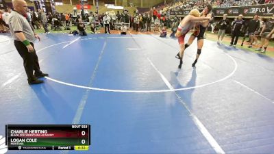 165 lbs 3rd Place Match - Charlie Herting, Black Fox Wrestling Academy vs Logan Cole, Montana