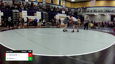 235 lbs. Cons. Round 5 - Isabelle Lemmond, Waynesville vs Abby Porter, Ft. Zumwalt North