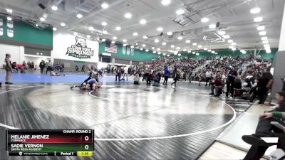 111 lbs Champ. Round 2 - Sadie Vernon, Santa Rosa Academy vs Melanie Jimenez, Torrance