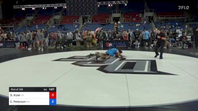 132 lbs Rnd Of 128 - Dimitri Kizer, Oklahoma vs Connor Peterson, Minnesota