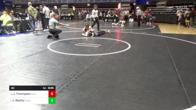 85 lbs Round Of 16 - Jayden Thompson, Slippery Rock vs Johnathon Beatty, Pequea Valley