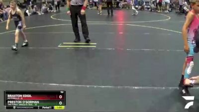 52 lbs Round 4 (6 Team) - Preston O`Gorman, The Funky Singlets Teal vs Braxton Edgil, Mi Pitbulls