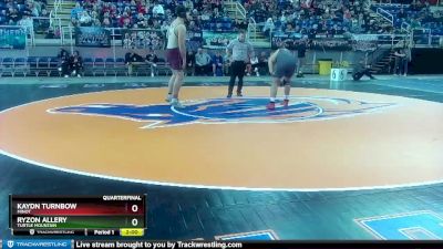 220 lbs Quarterfinal - Ryzon Allery, Turtle Mountain vs Kaydn Turnbow, Minot