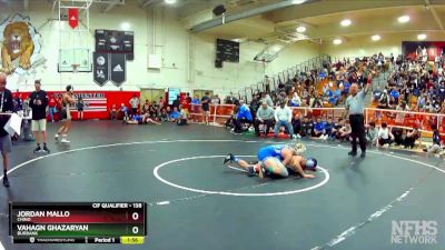 138 lbs Quarterfinal - Jordan Mallo, Chino vs Vahagn Ghazaryan, Burbank