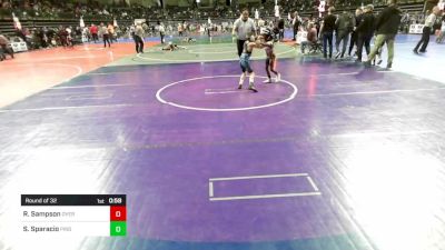 57 lbs Round Of 32 - Riley Sampson, Overbrook vs Santino Sparacio, Pride Wrestling