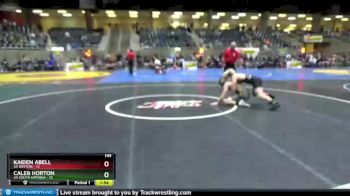 145 lbs Semis (4 Team) - Caleb Horton, 3A South Umpqua vs Kaiden Abell, 3A Dayton