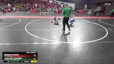 105 lbs Cons. Round 4 - Kenadi Meador, St Croix Falls vs Adrianna Zielinski, Mosinee Youth Wrestling