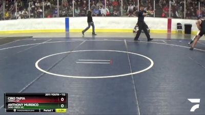 112 lbs Cons. Round 5 - Anthony Murdico, Sand Creek WC vs Ciro Tapia, Lowell WC