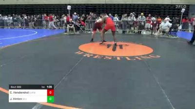 220 lbs Round Of 16 - Caleb Hendershol, Curwensville, PA vs Jason Hinton, Silver Spring, MD