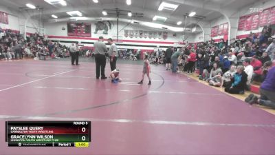 49-54 lbs Round 5 - Gracelynn Wilson, Lexington Youth Wrestling Club vs Payslee Query, Carrollton Youth Wrestling