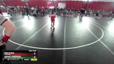 93-97 lbs Round 3 - Sophia Anderson, West Salem Bangor Wrestling vs Zoe Mlsna, Wisconsin