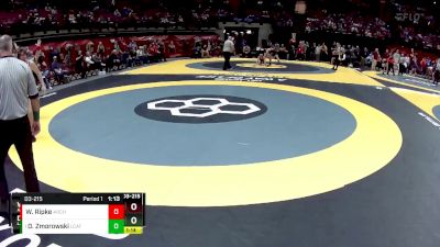 D3-215 lbs Quarterfinal - Danny Zmorowski, Lake Cath. vs Wyat Ripke, Archbold