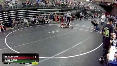 75 lbs Round 4 (6 Team) - Brody Peters, Iowa USA Red vs Blake Tuttle, Kansas Mamba