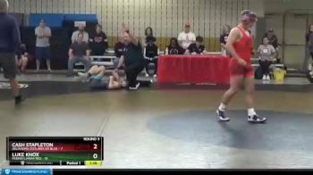 136 lbs Round 3 (8 Team) - Cash Stapleton, Oklahoma Outlaws GR BLUE vs Luke Knox, Pennsylvania Red