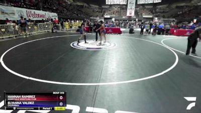 112 lbs Semifinal - Hannah Ramirez, Sunnyvale Wrestling Club vs Elyanna Valdez, California