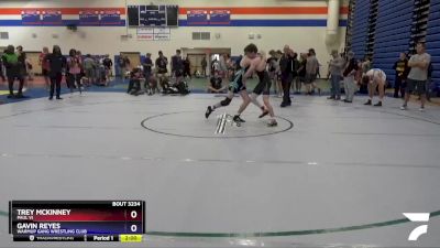 120 lbs Cons. Round 3 - Trey McKinney, Paul VI vs Gavin Reyes, Warmup Gang Wrestling Club