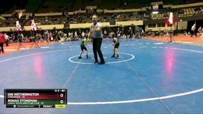 60 lbs Cons. Round 3 - Ian Wetherington, Chesapeake vs Ronan Stoneman, Louisa Youth Wrestling Club