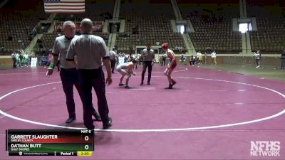 126 lbs Quarterfinal - Dathan Butt, Gulf Shores vs Garrett Slaughter, Shelby County
