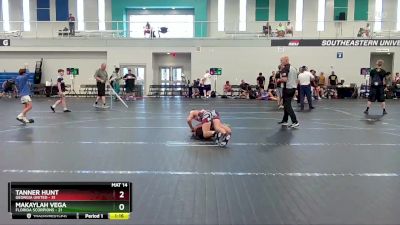 120 lbs Finals (8 Team) - Tanner Hunt, Georgia United vs Makaylah Vega, Florida Scorpions