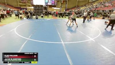 157 lbs Champ. Round 2 - Jacob Blandford, Team Idaho Wrestling Club vs Vlad Maluhin, Illinois