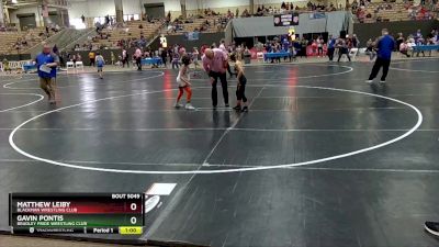 75 lbs 1st Place Match - Matthew Leiby, Blackman Wrestling Club vs Gavin Pontis, Bradley Pride Wrestling Club