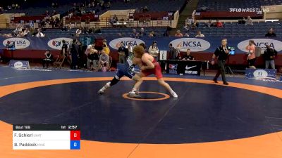 77 kg Consolation - Fritz Schierl, Unattached vs Burke Paddock, New York Athletic Club