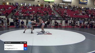 65 kg Cons 32 #1 - Valentine Popadiuc, St. Pius X High School Wrestling vs Nathan Gugelman II, American Falls High School Wrestling