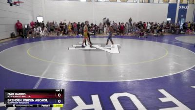 62 lbs Quarterfinal - Max Harris, Hutch Wrestling Club vs Brenden Jorden Agcaoili, Gold Rush Wrestling