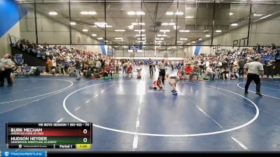 70 lbs Quarterfinal - Hudson Heyder, Sanderson Wrestling Academy vs Burk Mecham, American Fork Jr High